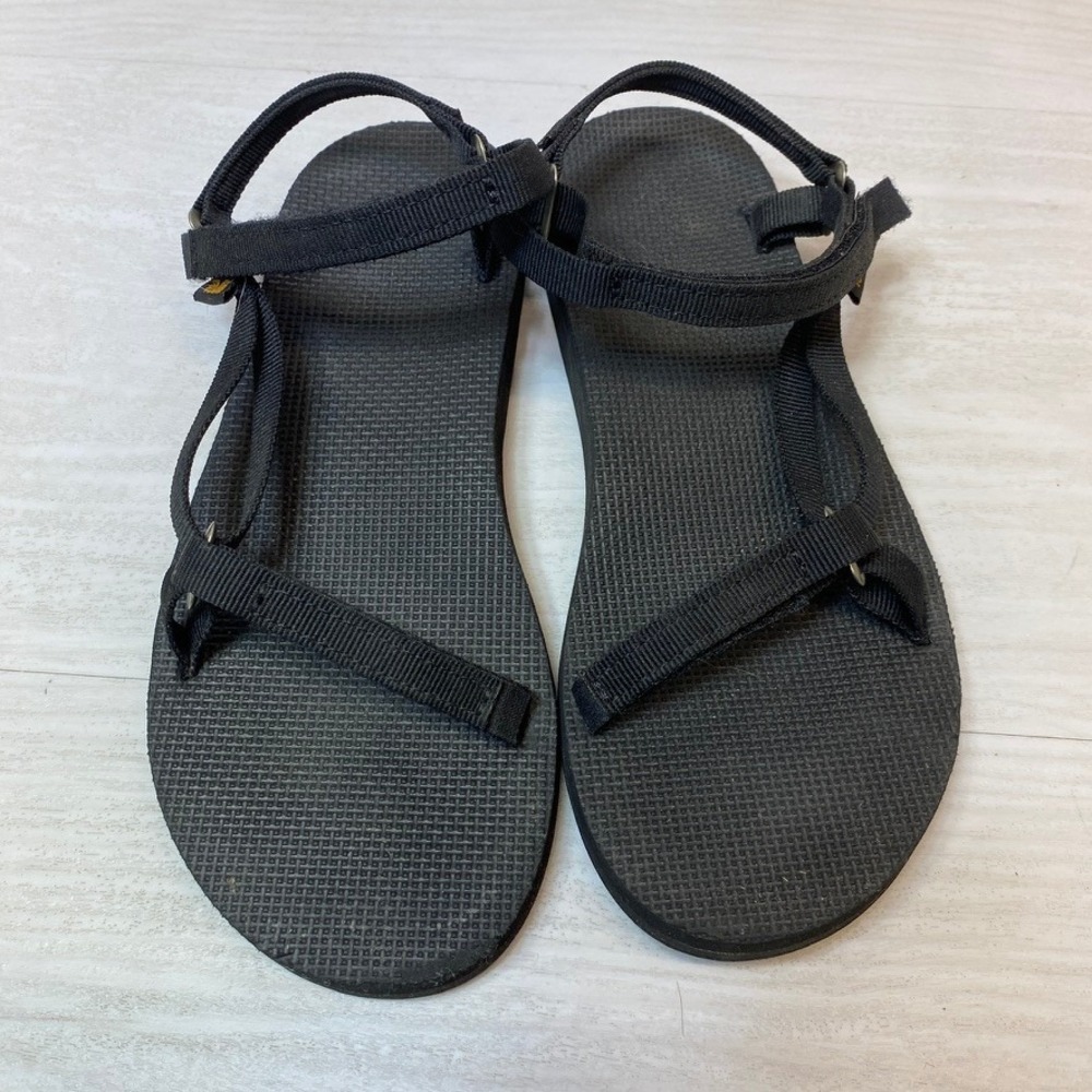 Teva Womens 7 Original Universal Sandals Strappy Black Fabric Sport Hiking Shoes